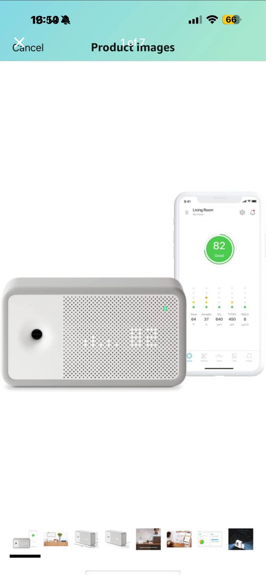 New Awair Element Indoor Air Quality CO2 PM2.5 Chemical Monitor Crypto Miner