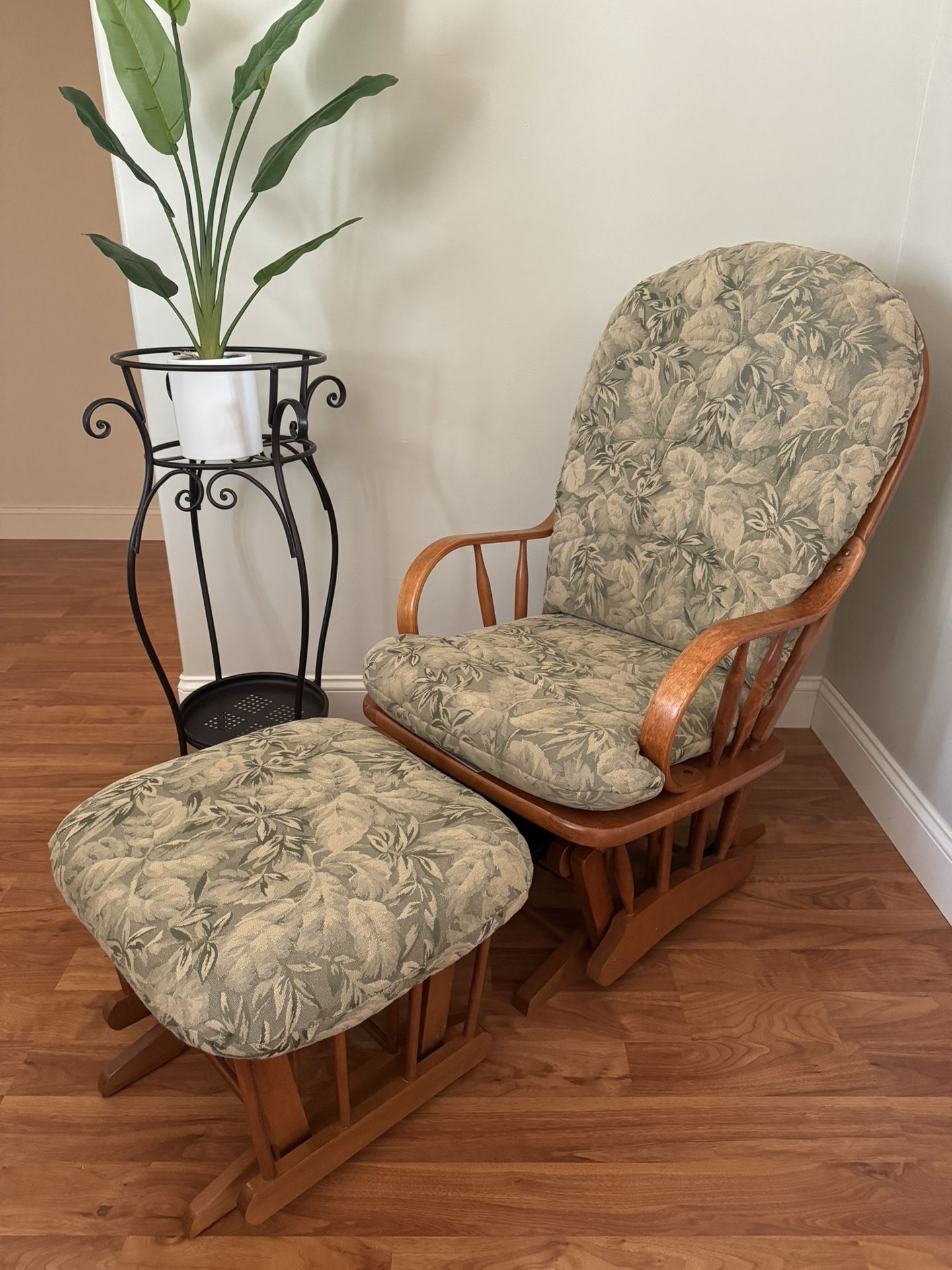 Dutalier Glider Rocking Chair and Ottoman