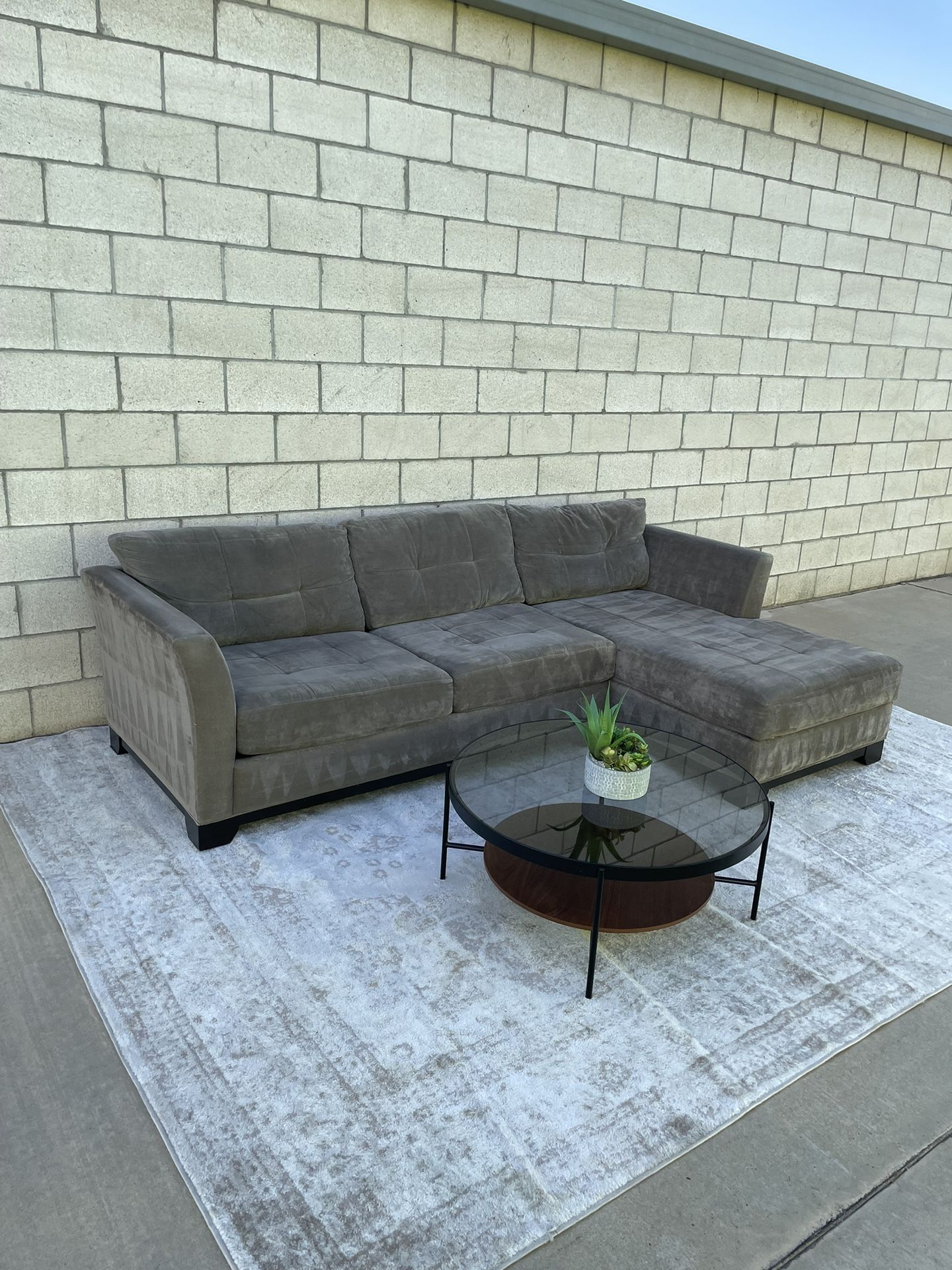 Gray Macys Sectional Couch Sofa