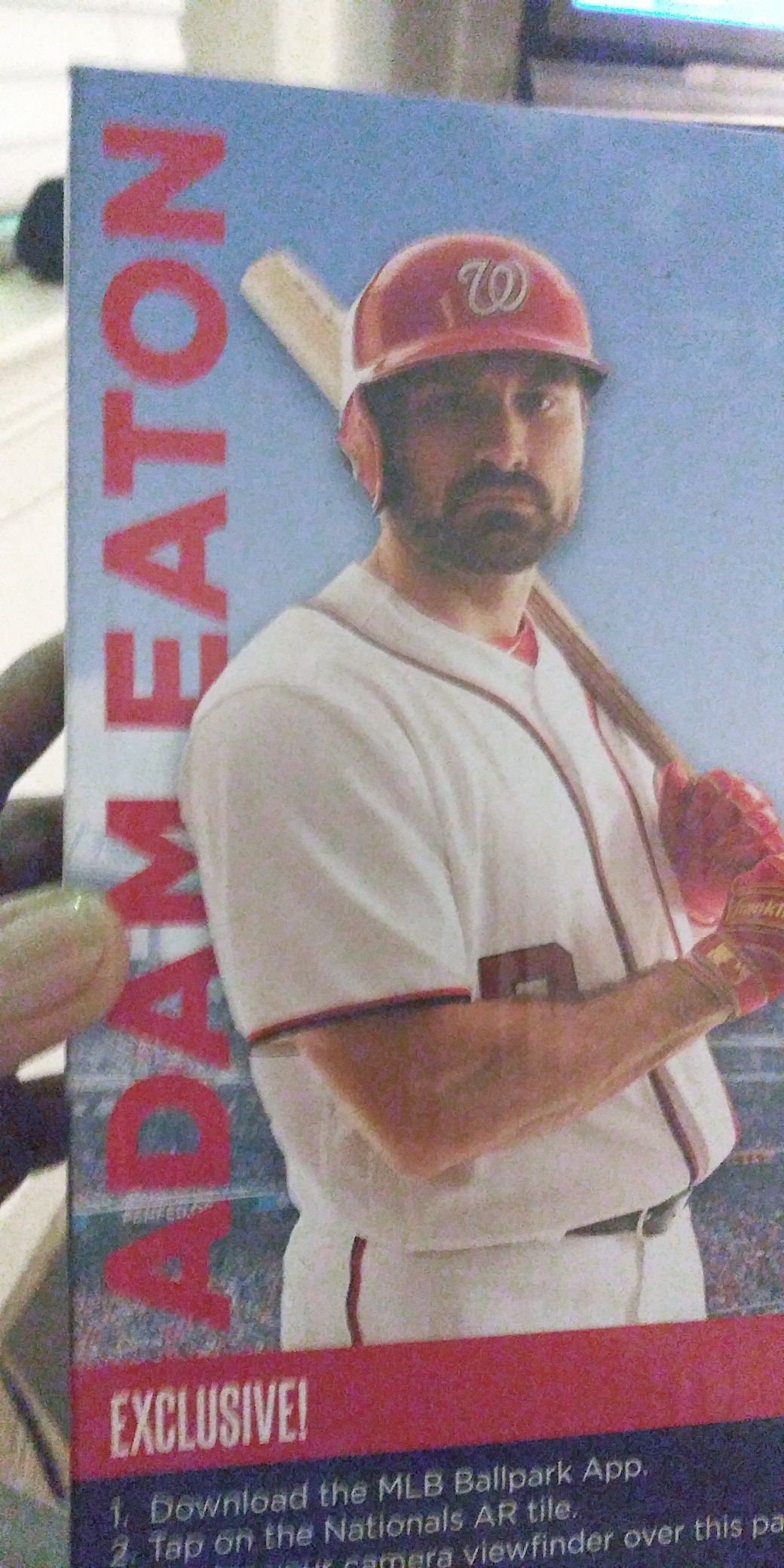 Autograph 2019 Washington Nationals BOBBLEHEADS ADAM EATON i got 2 of them Collectibles if you are a national fan two for the price of one