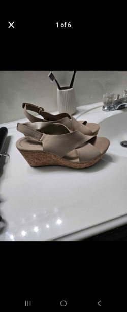 Clarks Women's Annadel Eirwyn Wedge Sandal, Size 7 1/2