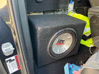 Sub and sub box with 14 gauge wire,and amp