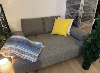 Grey Fabric Sofa with back extension (Westphalia town center community)