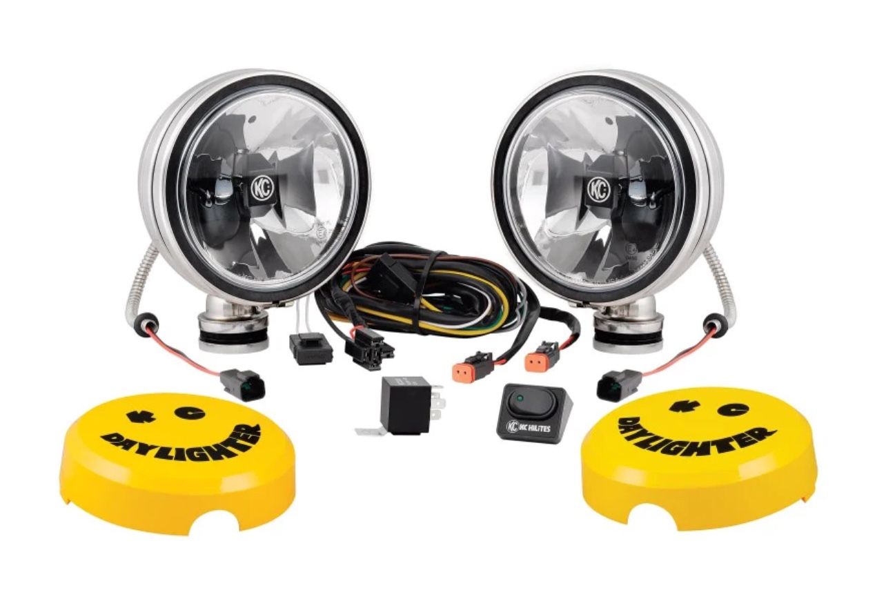 KC HiLites #232 Chrome - New - 1 Pair 100w Halogen