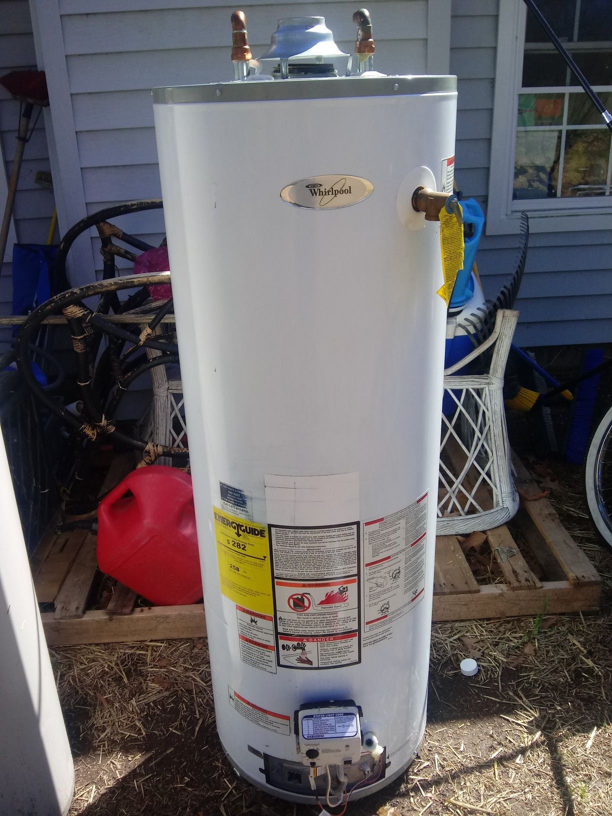 New Whirlpool 50 gallon gas water heater