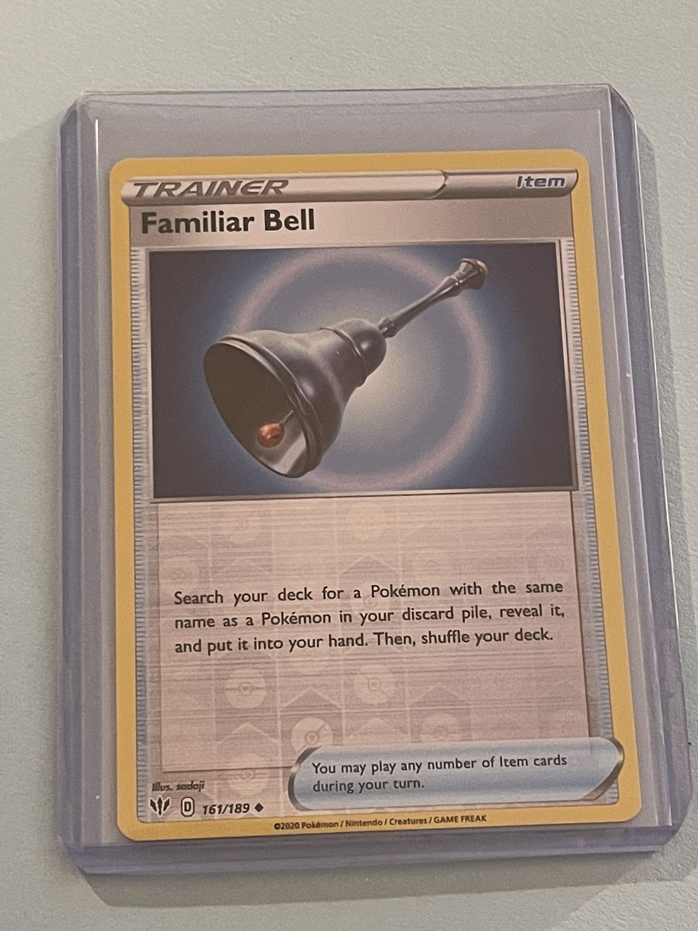 Pokémon - Familiar Bell - 161/189 - Darkness Ablaze - Uncommon Reverse - NM
