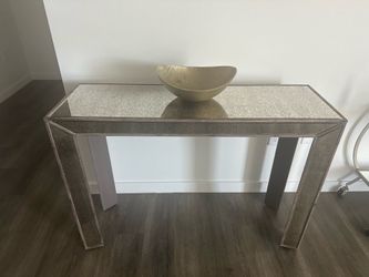 Wall glass table