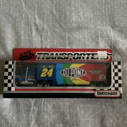 Matchbox 1993 Super Star Transporters Jeff Gordon #24 DuPont NASCAR Diecast Truck CY 104
