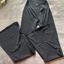 Seamless, Cross Waist Flare Leggings