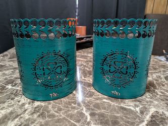 Tiki Tabletop Lamps set of 2