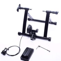 Stationary Exercise  Bike Stand - Steel, Magnetic Stand with Front Wheel Riser Block

