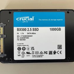 Crucial BX500 1.0 TB SATA III 2.5" Internal
