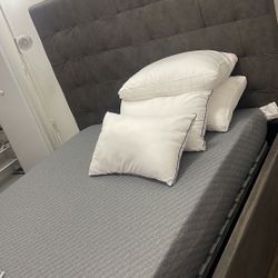 bed frame and night table 