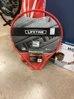Like New Lifetime 5860 Slam It 18" Basketball Rim Complete System