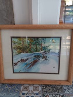 Glass Framed Watercolor