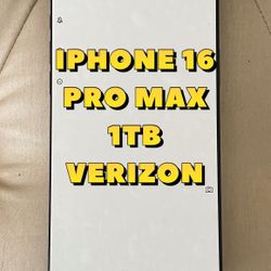 iPhone 16 Pro Max 1TB VERIZON BLACK NEW