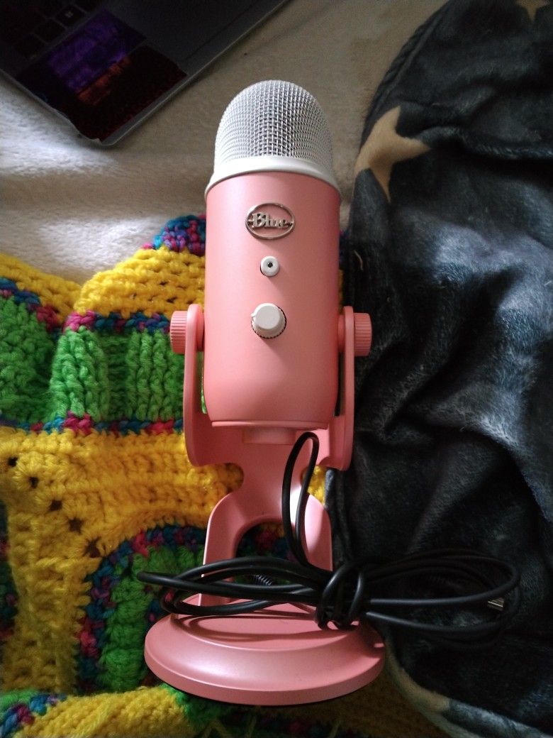 2 BLUE YETI MICROPHONES, RARELY USED!