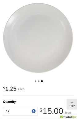 Ceramic Solid Dinner Plate 