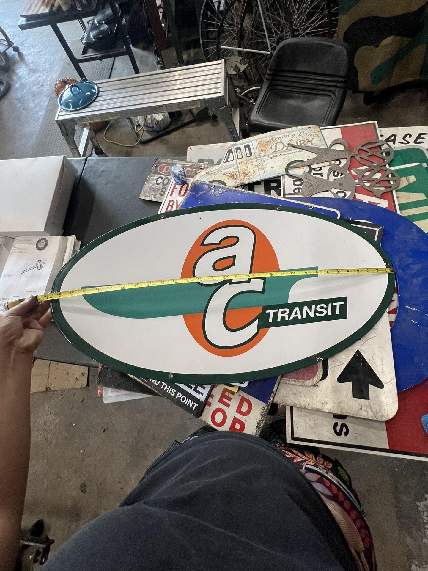 Porcelain sign 30” X 16.5” Sign