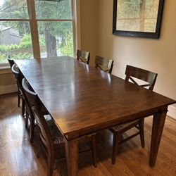 Dining Table (Extendable) with 6 Chairs ETHAN ALLEN