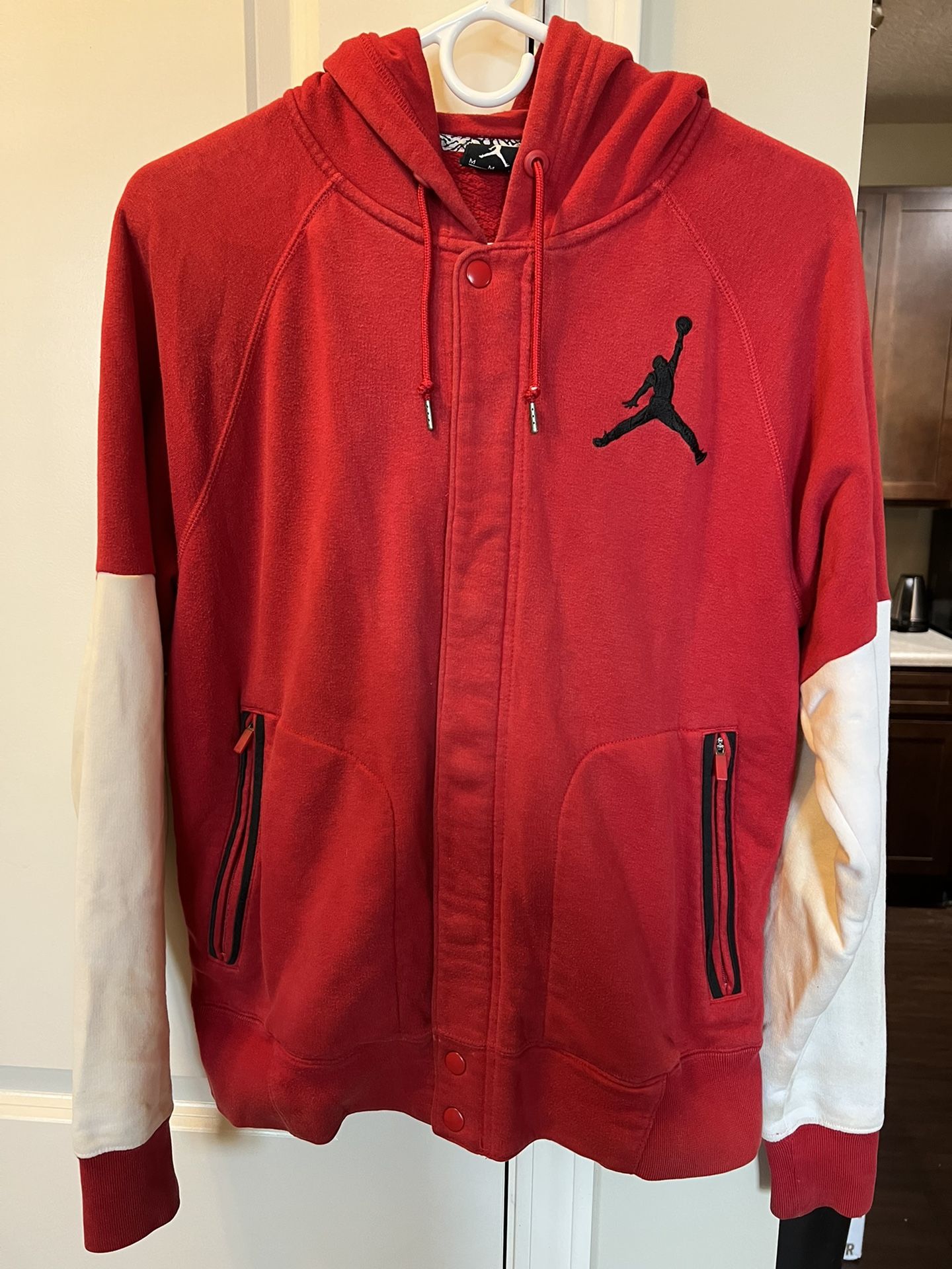 Nike Men's Air Jordan Big Logo Standard Fit Full Zip Hoodie Jacket