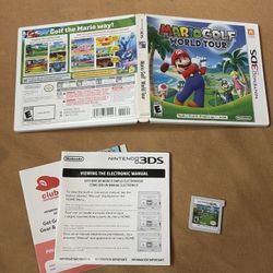 Mario Golf: World Tour (Nintendo 3DS, 2014) Complete