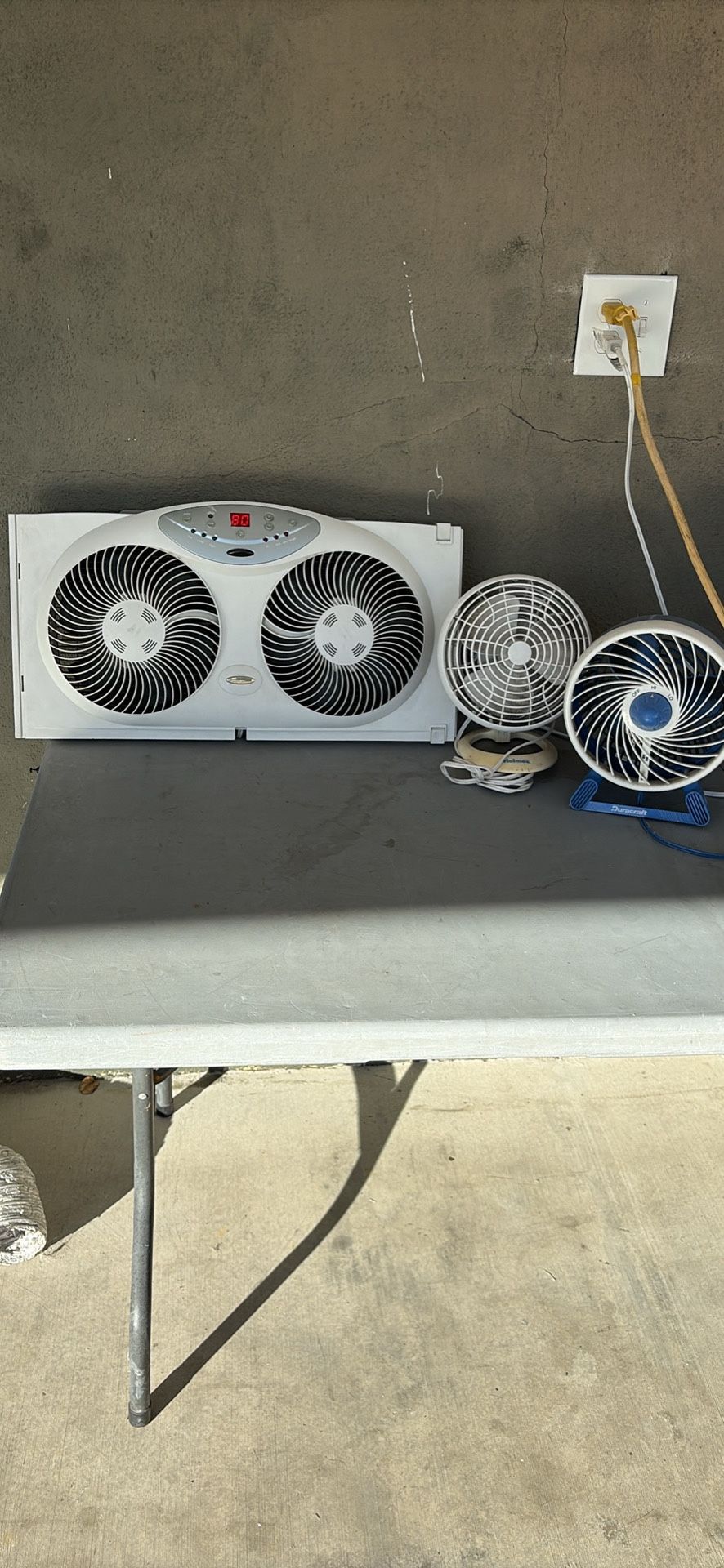 Bonaire Window Fan and 2 Desk Fans