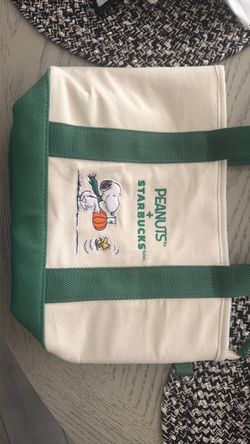 Peanuts + Starbucks Snoopy tote bag
