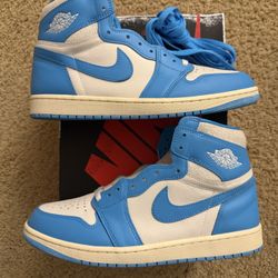 Size 11 (Worn once, has og box) - Air jordan 1 retro high OG UNC reimagined 