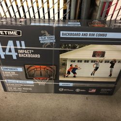 Basketball 44” Backboard And Rim Combo- New In Box