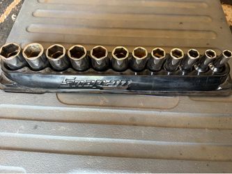 Snap on 3/8 metric set semi deep
