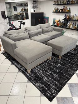 Sofa with ottoman