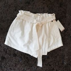 NWT CALIA Women's Woven Paperbag Skort Size XS