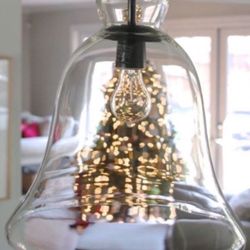 Pottery Barn Large Bell Pendant Light