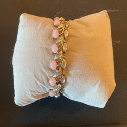 Vintage Pink Stone Bracelet 
