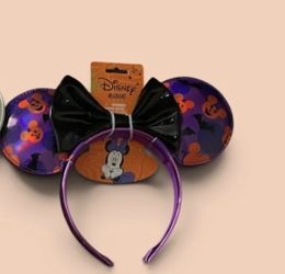 Purple Halloween Mickey Ear Headbands
