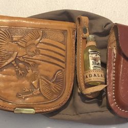 Vintage Nice Gift Leather Belt Pouches  Mexico Guadalajara OWallet, Knife Holder 