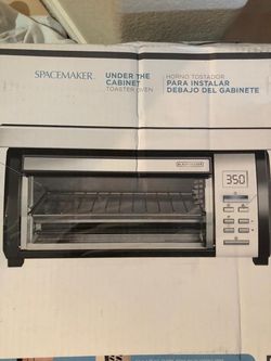 BLACK+DECKER SpaceMaker Under-Counter Toaster Oven, Black/Silver
