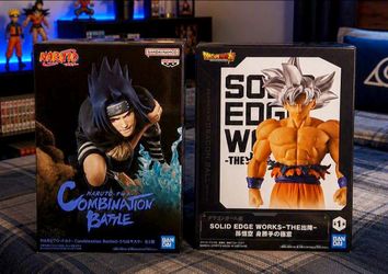 Dragon Ball Super Goku + Naruto Sasuke Banpresto Figures