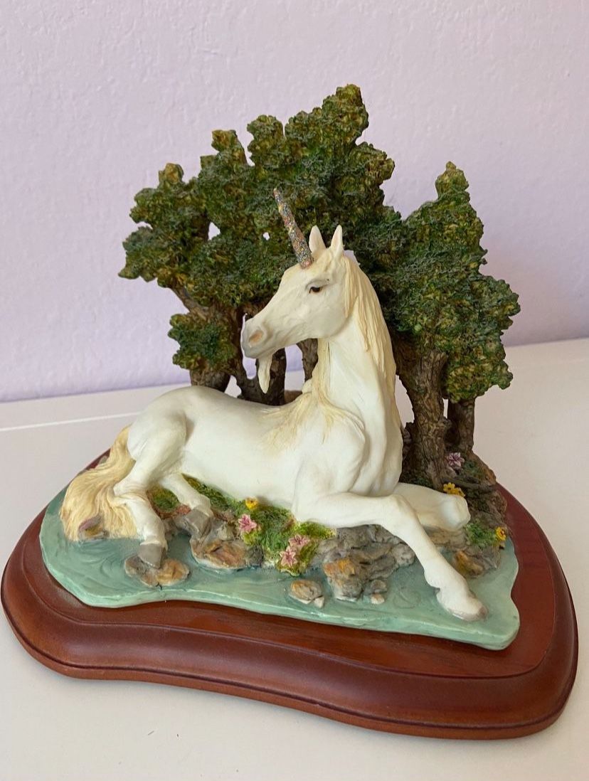 Collectible Polystone Unicorn Statue