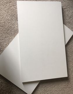 Shelf for Cabinets - 24x13 White Finish 2 pieces