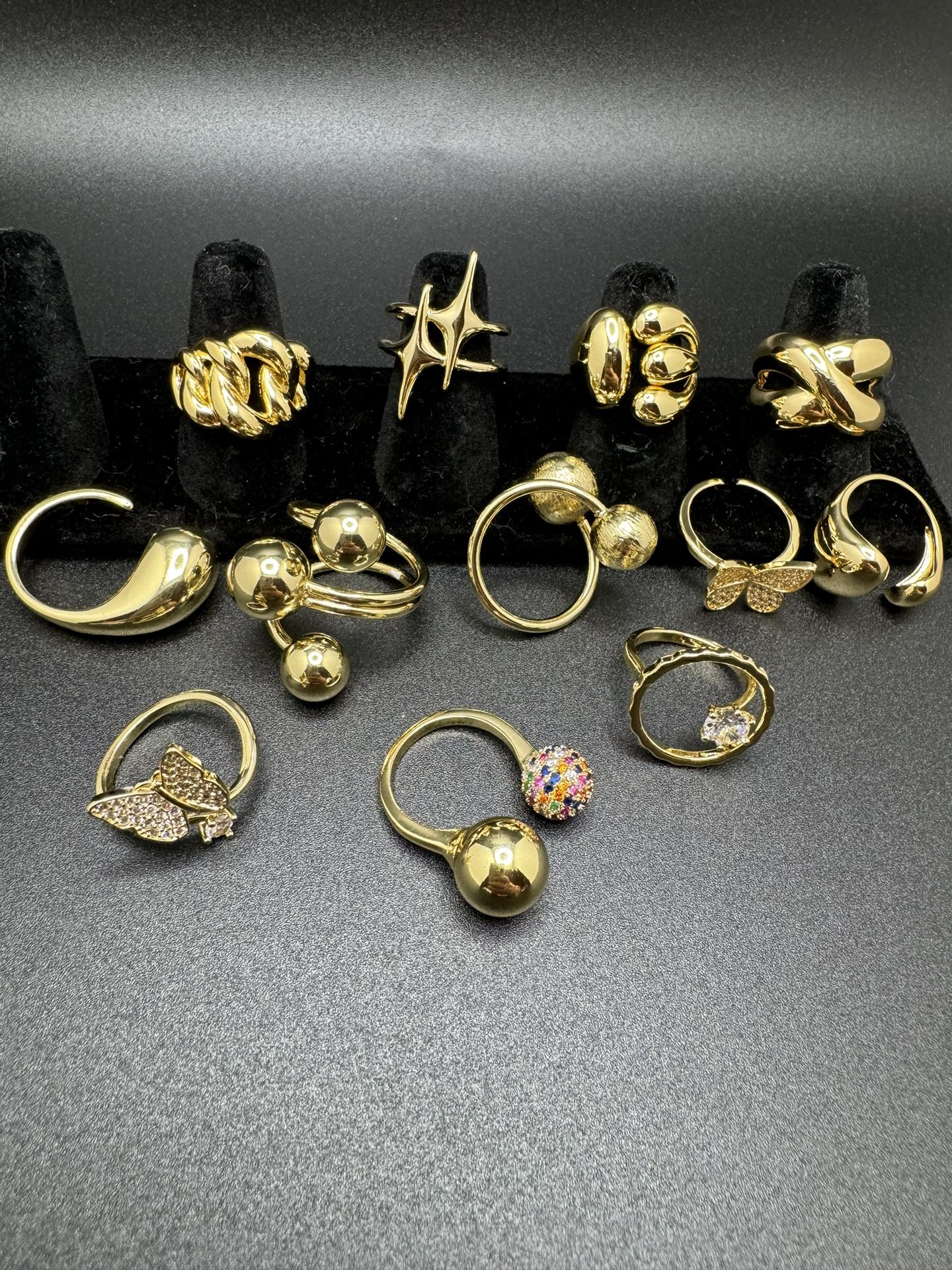 18k Gold Plated Rings $10 Ea