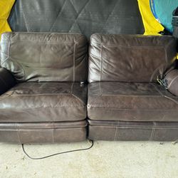 Used Leather Couch 