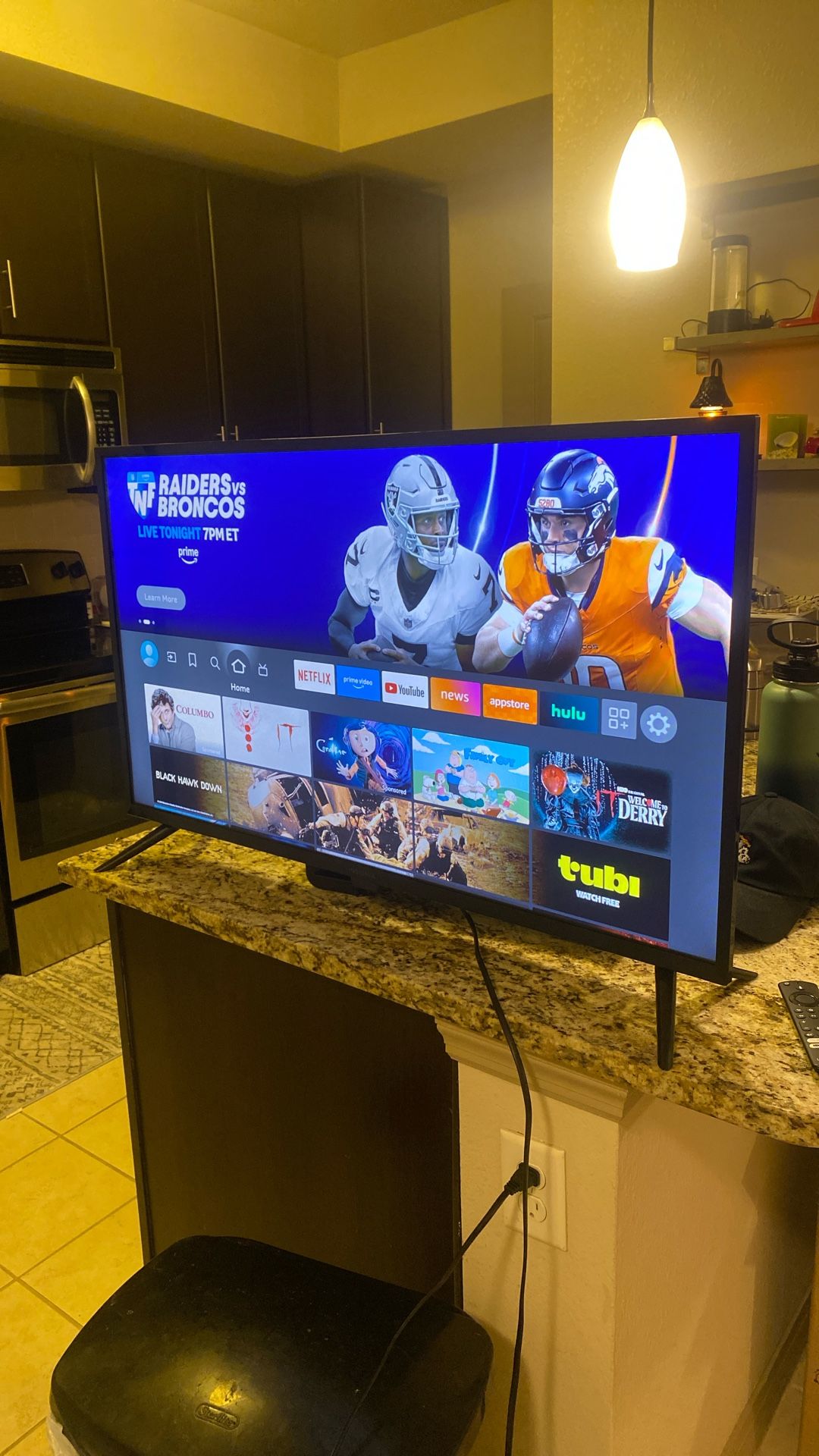 Moving Sale. Insignia 39” Fire TV With Remote. Great Condition.