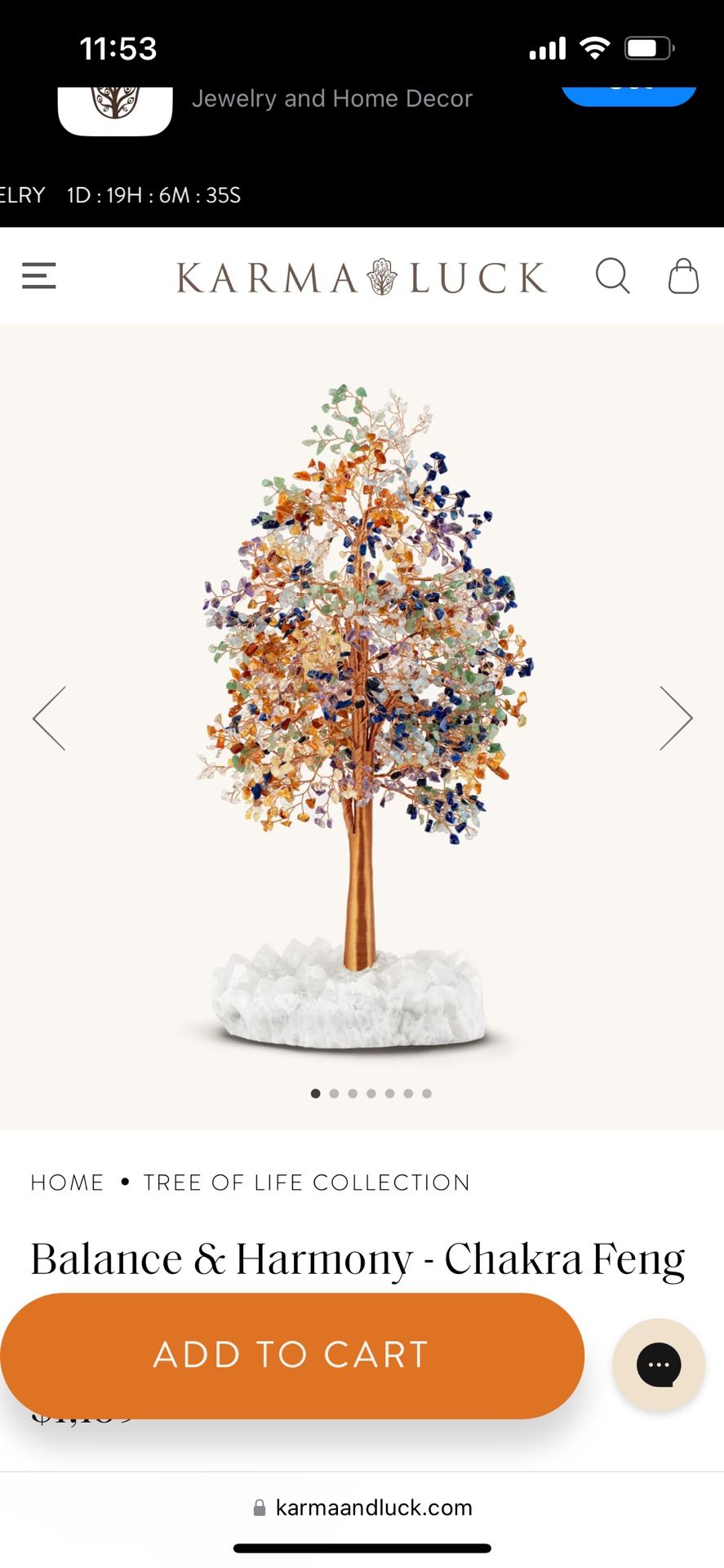 Balance & Harmony Chakra Feng Shui Tree