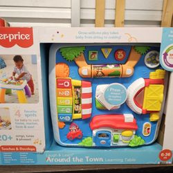 New Fisher-Price Laugh & Learn Around the Town Learning Table Baby & Toddler Toy with Music & Lights