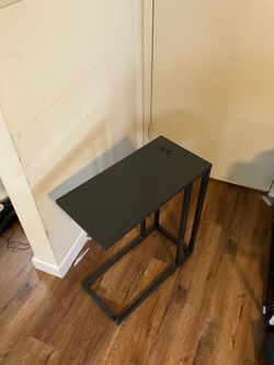 7 x 24 inch Atom Side Table Black