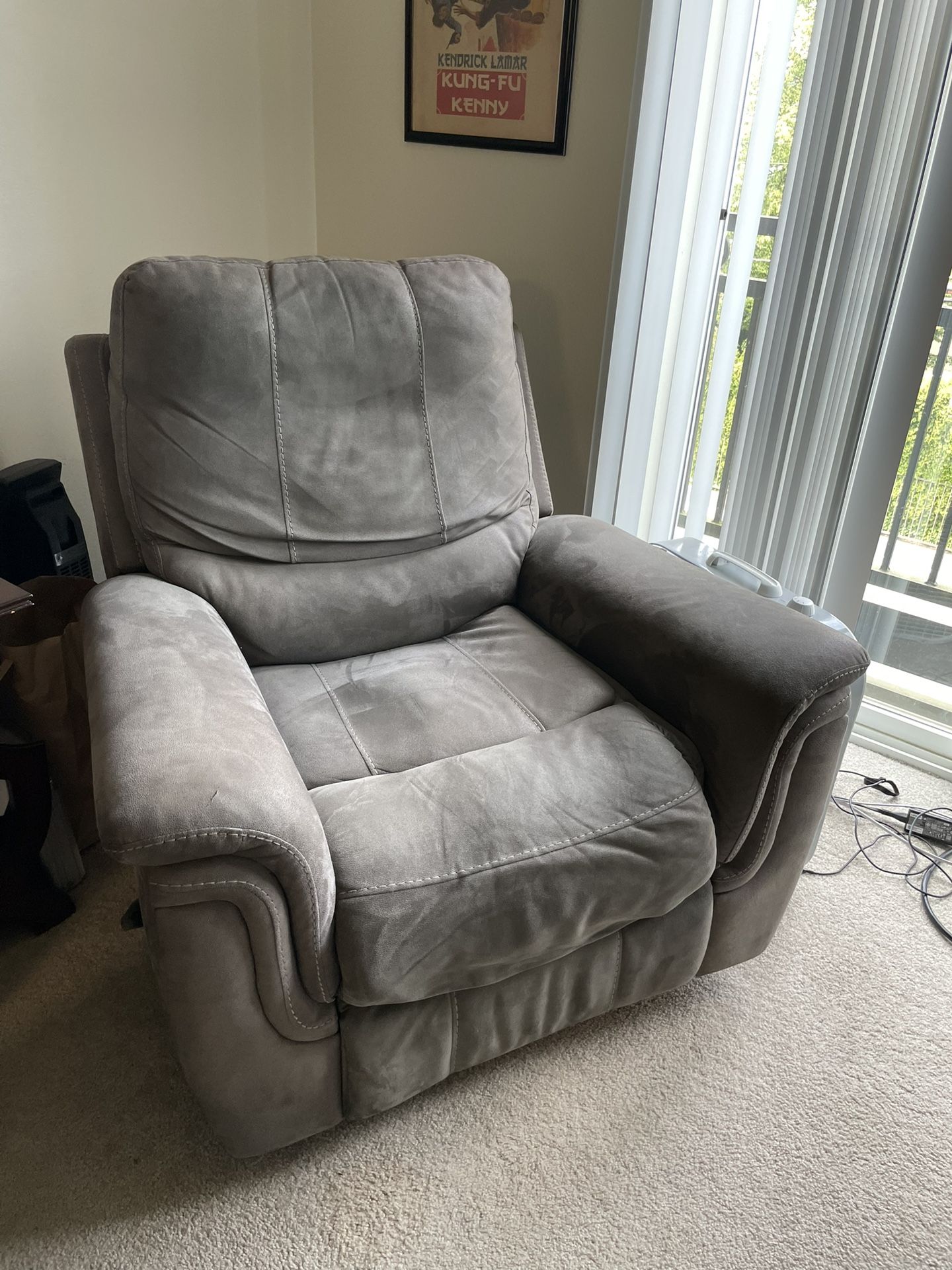 Gray Recliner Chair