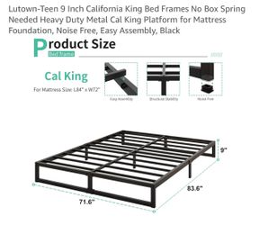 Cal King Size bed frame