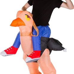 Inflatable Ostrich Rider Costume 